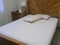 Queen size bed frame and mattress, Hisense 350L Combi Fridge Water Dis...