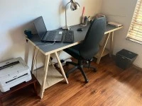 Double bed, Table, Heater, 9kg Gas