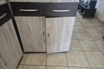2 Long double-door kitchen cabinet, 1 Short double-door kitchen  cabin...