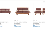 4 piece sofa set and 2 small stools