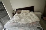 Extra length king bed, mattress, head bord, base split in 2, 2 x Bed s...