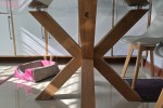 Glass Dining table, Chairs - 8