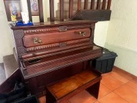 Old upright piano