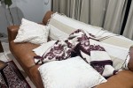 2 seater leather couch, Leather chair