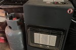 Double bed, Table, Heater, 9kg Gas