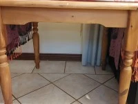 Queen size bed and matrass, 2 seater couch (2), 1 seater couch, Wooden...