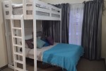 Double Bed, Single Bed with extended legs, single mattress