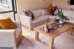 Corner patio set