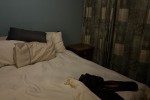 Queen bed, Couch, Desk, Tv unit