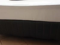 Queen size bed and matrass, 2 seater couch (2), 1 seater couch, Wooden...