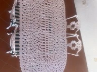 Cast iron six seater patio table, Six cast iron patio chairs