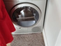 Tumble dryer 2Desks, bookshelves 3, books and crockery with beddings a...