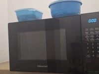 Fridge 1.4m, Microwave, Two plate induction stove, Air cooler, 3 pots,...