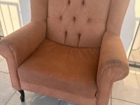 Queen size bed, 2 pedestals, 3seater couch, 2 chairs, tv
