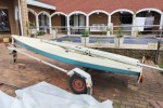 Sailing boat Laser Dinghy, with trailer and dolly