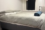 Double bed, Fridge, Drawers, Couch