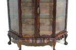 Wood and glass display cabinet