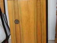 Double bed - large base and head piece, Bed side table, Mirror set wit...