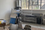 Kitchen equipments: commercial fridge, mixers, tables, machines