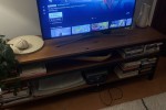 Qween bed and base (2), Dining table, Benches (2), Sofa (2), Tv unit, ...