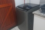 2 beds, fridge, couches, washing machine, TV, clothes, stove