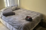 Bed, Tv, Tv stand, Coffee table, Couch, Fridge, Pots,cutlery, Carpets