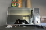 Double bed, Fridge, Microwave, Mini stove oven