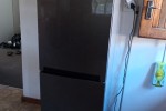 Queen bed and mattress, Couch 1, Couch 2, Fridge