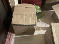 Sleeper coach, microwave in a box, tv stand, tv in a box, box 1, box2,...