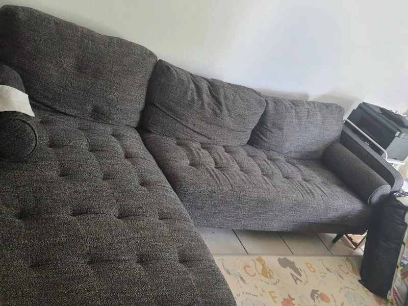 Single bed, Office table, couch L-shaped, Single bed mattress, 10 boxe...
