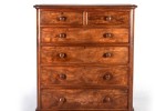 Chest of drawers, 137cm high, 118cm wide, 58cm deep