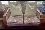 2 seater couch, 2x dining chairs, Carpet 3m x 3m