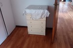 Bookshelf 1.7 x 800, Queen bed and base, 5 drawer chest of drawers 800...