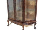 Wood and glass display cabinet