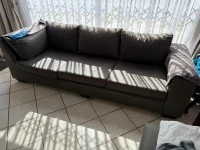 King size bed, Desk, 3 seater couch, 2 seater couch