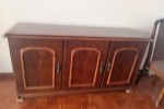 Dining room table, Dining room cupboard, 6 x dining room chairs