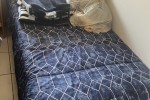 Queen Size Slay Bed and Mattress, 3 Seater Couch, Fridge, Ottoman, Sin...