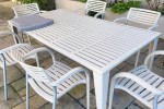 Patio table, 6 Patio chairs