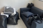 2 seater couch, Microwave, 2 x medium boxes, Mirror, 3 bags of clothes...