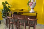 Bar Counter, Bar Chairs (5)