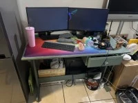 Double bed, Fridge, Washing Machine, Couch, Desk, Large Dresser, Desk,...