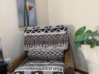 3 seater log couch with cushions, 2x 2 seater log couches with cushion...