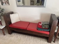 Wooden sofa