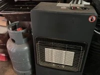 Double bed, Table, Heater, 9kg Gas