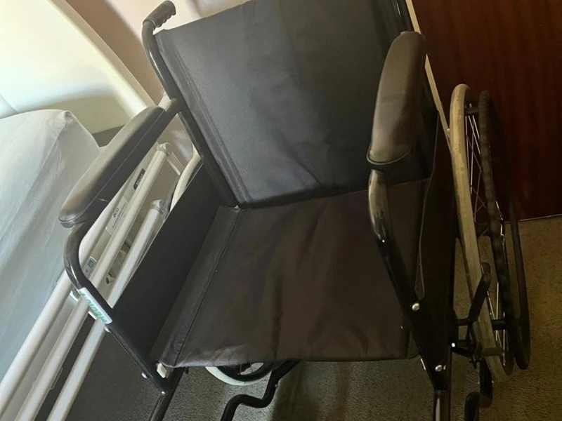 Hospital bed, wheelchair