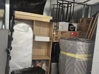 Double bed, Bar fridge, Washing machine, Sofa