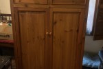 Two seater couch, 2x lounge chairs, chest of drawers, 2 door wardrobe,...