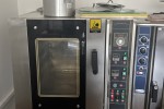 Kitchen equipments: commercial fridge, mixers, tables, machines