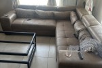 Queen Bed, Couch, Coffee table, Dining room table, Washing machine, Tv...