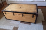 3 seater couch, Wooden chest, Small bookshelf, Medium bookshelf, Chair...